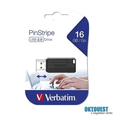 Verbatim Flash Drive 16GB USB 2.0 Pinstripe