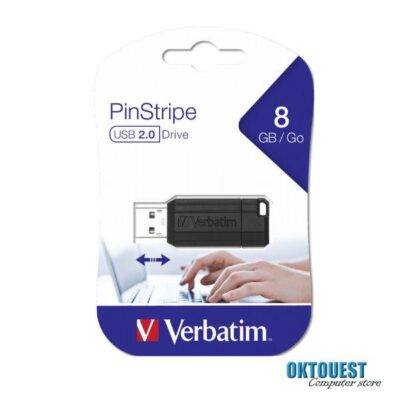Verbatim Flash Drive 8GB USB 2.0 Pinstripe