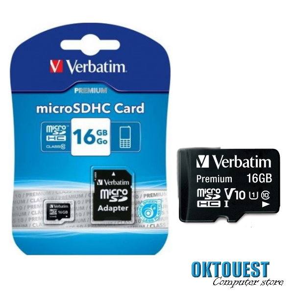 Verbatim 16GB Premium Micro SDHC Card